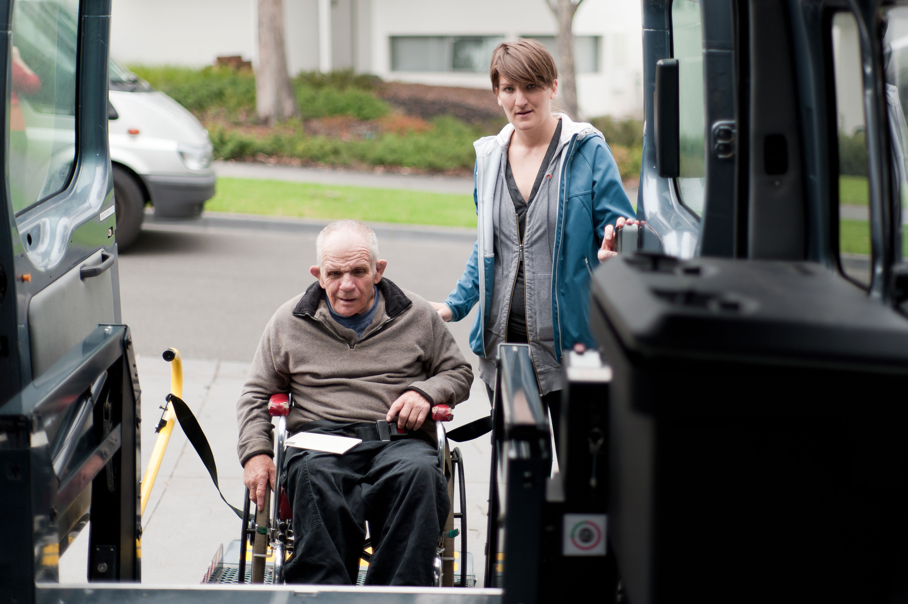 adult with disabilities receiving transportation services