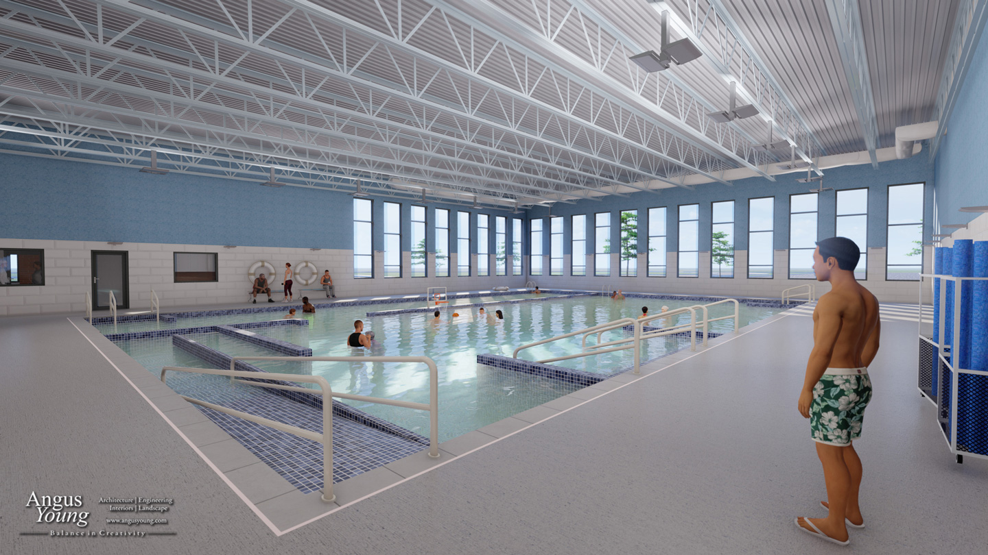 Interior view of the Aquatic Therapy Pool